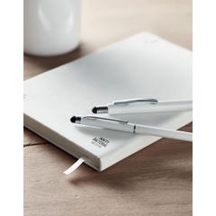 Vue Stylo & stylet antibactérien - Blanquito clean de couleur blanc| Krokrodeal