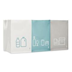 3 Sacs de tri de recyclage - Three bin publicitaire pas cher