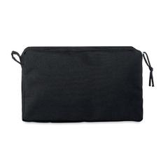 Vue Trousse de toilette en RPET - Better & smart de couleur noir| Krokrodeal
