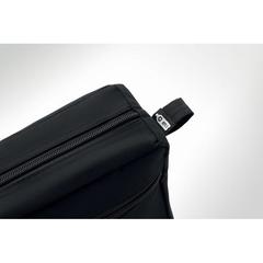 Vue Trousse de toilette en RPET - Better & smart de couleur noir| Krokrodeal