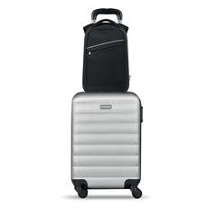 Vue Sac à dos / ordinateur en RPET - Munich de couleur noir| Krokrodeal