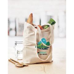 Vue Sac shopping en toile - Rassa de couleur marron| Krokrodeal