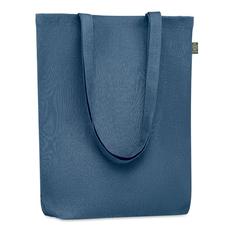 Vue Sac shopping en chanvre - Naima tote de couleur bleu| Krokrodeal