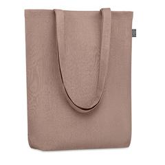 Vue Sac shopping en chanvre - Naima tote de couleur marron| Krokrodeal