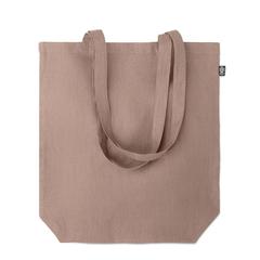 Vue Sac shopping en chanvre - Naima tote de couleur marron| Krokrodeal