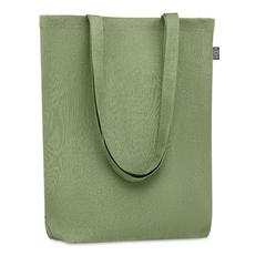 Vue Sac shopping en chanvre - Naima tote de couleur vert| Krokrodeal