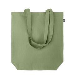 Vue Sac shopping en chanvre - Naima tote de couleur vert| Krokrodeal