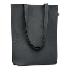 Vue Sac shopping en chanvre - Naima tote de couleur noir| Krokrodeal