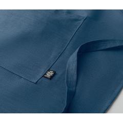 Vue Tablier de cuisine en chanvre - Naima apron de couleur bleu| Krokrodeal