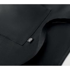 Vue Tablier de cuisine en chanvre - Naima apron de couleur noir| Krokrodeal