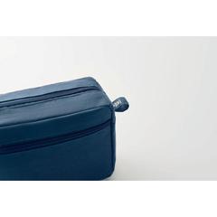 Vue Trousse de toilette en chanvre - Naima cosmetic de couleur bleu| Krokrodeal