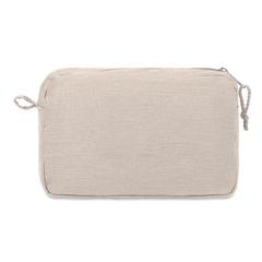 Vue Trousse de toilette en chanvre - Naima cosmetic de couleur marron| Krokrodeal