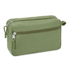 Vue Trousse de toilette en chanvre - Naima cosmetic de couleur vert| Krokrodeal