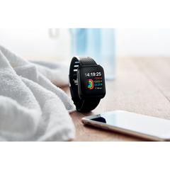 Vue Bracelet de santé 4.0 - Sposta watch de couleur noir| Krokrodeal