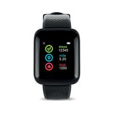 Vue Bracelet de santé 4.0 - Sposta watch de couleur noir| Krokrodeal