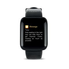 Vue Bracelet de santé 4.0 - Sposta watch de couleur noir| Krokrodeal