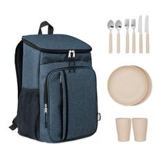 Vue Sac Pique nique en RPET - Montecool de couleur bleu| Krokrodeal
