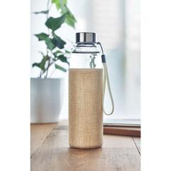 Vue Bouteille & housse en jute - Utah touch de couleur marron| Krokrodeal