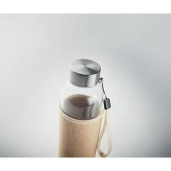 Vue Bouteille & housse en jute - Utah touch de couleur marron| Krokrodeal