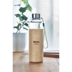 Vue Bouteille & housse en jute - Utah touch de couleur marron| Krokrodeal