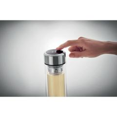 Vue Bouteille verre double paroi - Pole glass de couleur blanc| Krokrodeal