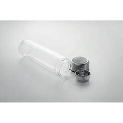 Vue Bouteille verre double paroi - Pole glass de couleur blanc| Krokrodeal