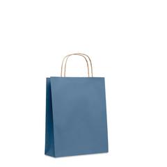 Vue Sac en papier petit format - Paper tone s de couleur bleu| Krokrodeal