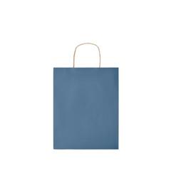 Vue Sac en papier moyen format - Paper tone m de couleur bleu| Krokrodeal