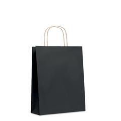 Vue Sac en papier moyen format - Paper tone m de couleur noir| Krokrodeal