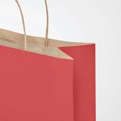 Vue Sac en papier moyen format - Paper tone m de couleur rouge| Krokrodeal