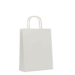 Vue Sac en papier moyen format - Paper tone m de couleur blanc| Krokrodeal