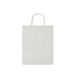 Vue Sac en papier moyen format - Paper tone m de couleur blanc| Krokrodeal