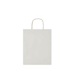 Vue Sac en papier moyen format - Paper tone m de couleur blanc| Krokrodeal