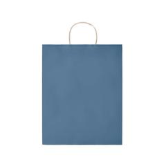 Vue Sac en papier grand format - Paper tone l de couleur bleu| Krokrodeal