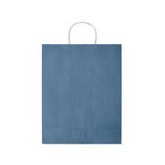 Vue Sac en papier grand format - Paper tone l de couleur bleu| Krokrodeal