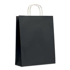 Vue Sac en papier grand format - Paper tone l de couleur noir| Krokrodeal