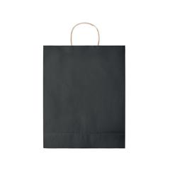 Vue Sac en papier grand format - Paper tone l de couleur noir| Krokrodeal