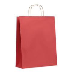 Vue Sac en papier grand format - Paper tone l de couleur rouge| Krokrodeal