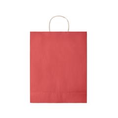 Vue Sac en papier grand format - Paper tone l de couleur rouge| Krokrodeal
