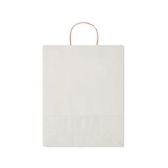 Vue Sac en papier grand format - Paper tone l de couleur blanc| Krokrodeal