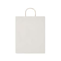 Vue Sac en papier grand format - Paper tone l de couleur blanc| Krokrodeal