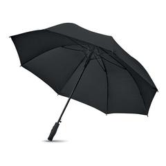 Vue Parapluie 27'' en pongée - Grusa de couleur noir| Krokrodeal