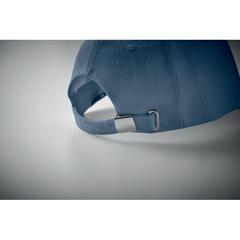 Vue Casquette baseball en chanvre - Naima cap de couleur bleu| Krokrodeal