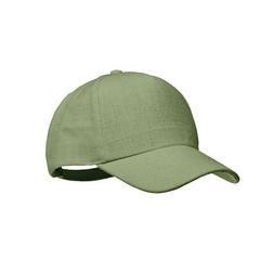 Vue Casquette baseball en chanvre - Naima cap de couleur vert| Krokrodeal