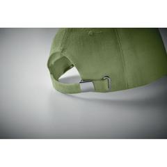 Vue Casquette baseball en chanvre - Naima cap de couleur vert| Krokrodeal