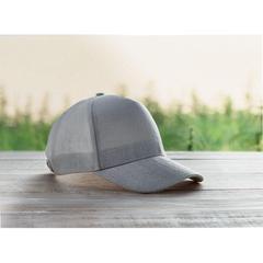 Vue Casquette baseball en chanvre - Naima cap de couleur gris| Krokrodeal