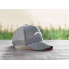 Vue Casquette baseball en chanvre - Naima cap de couleur gris| Krokrodeal