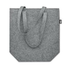 Vue Sac shopping en feutre RPET - Taslo de couleur gris| Krokrodeal