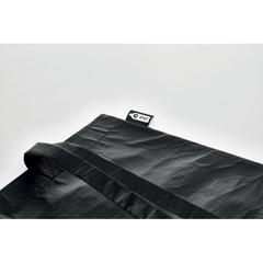 Vue Sac shopping en RPET laminé - Tote de couleur noir| Krokrodeal