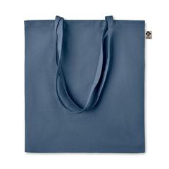 Vue Sac shopping en coton organique - Zimde colour de couleur bleu| Krokrodeal